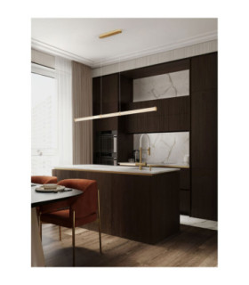 Pheme Bar Pendant Ceiling Light Brushed Gold Triac Dimmable LED 21W 1470lm 3000K-2