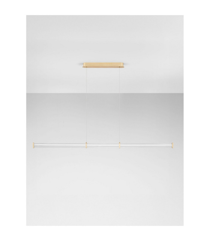 Pheme Bar Pendant Ceiling Light Brushed Gold Triac Dimmable LED 21W 1470lm 3000K-3