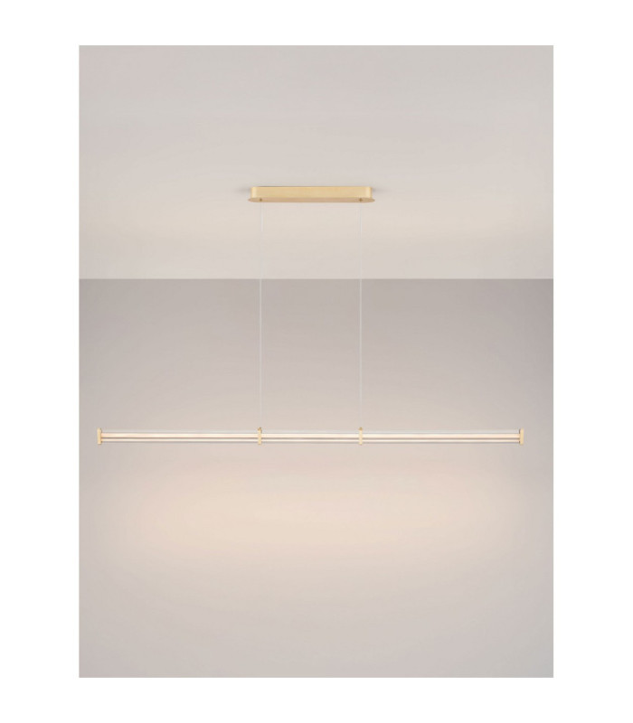 Pheme Bar Pendant Ceiling Light Brushed Gold Triac Dimmable LED 21W 1470lm 3000K-4