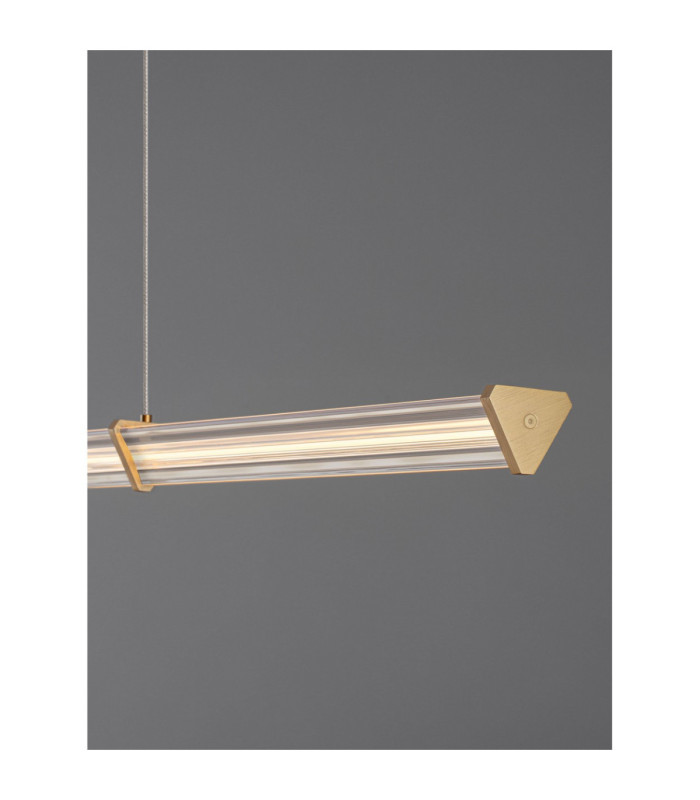 Pheme Bar Pendant Ceiling Light Brushed Gold Triac Dimmable LED 21W 1470lm 3000K-5