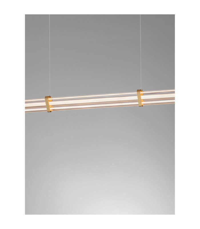 Pheme Bar Pendant Ceiling Light Brushed Gold Triac Dimmable LED 21W 1470lm 3000K-6