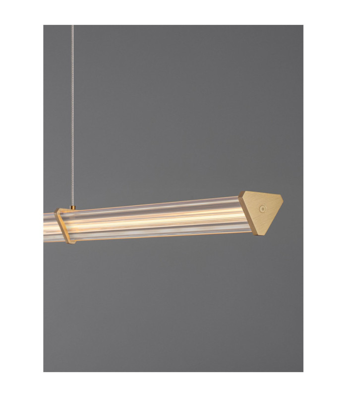 Pheme Bar Pendant Ceiling Light Brushed Gold Triac Dimmable LED 21W 1470lm 2700K-2