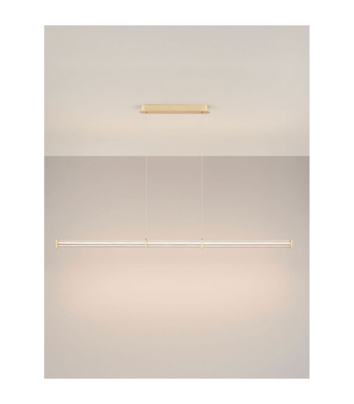 Pheme Bar Pendant Ceiling Light Brushed Gold Triac Dimmable LED 21W 1470lm 2700K-4