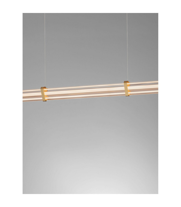Pheme Bar Pendant Ceiling Light Brushed Gold Triac Dimmable LED 21W 1470lm 2700K-5