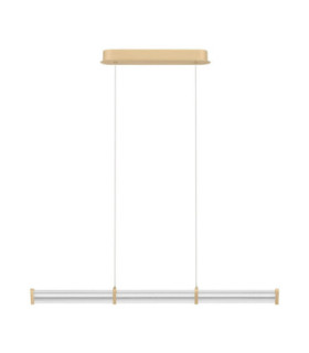 Pheme Bar Pendant Ceiling Light Brushed Gold Triac Dimmable LED 13W 910lm 3000K-1
