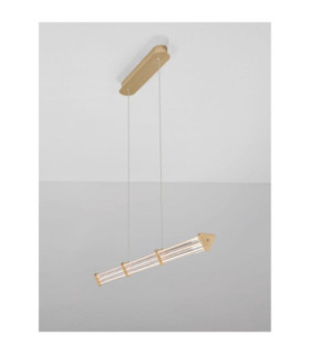 Pheme Bar Pendant Ceiling Light Brushed Gold Triac Dimmable LED 13W 910lm 3000K-2