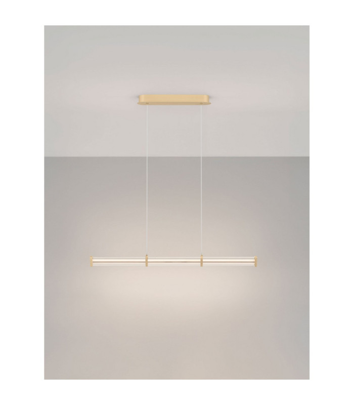 Pheme Bar Pendant Ceiling Light Brushed Gold Triac Dimmable LED 13W 910lm 3000K-4