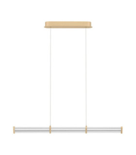 Pheme Bar Pendant Ceiling Light Brushed Gold Triac Dimmable LED 13W 910lm 2700K-1
