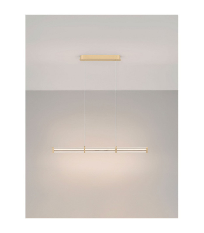 Pheme Bar Pendant Ceiling Light Brushed Gold Triac Dimmable LED 13W 910lm 2700K-4