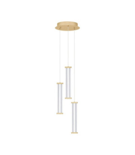 Pheme Cluster Pendant Ceiling Light Brushed Gold Triac Dimmable LED 13W 910lm 3000K-1