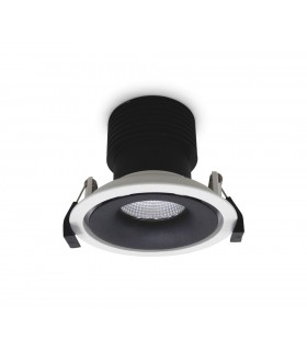 LED Recessed Round Downlight, White/Black, 40 deg. Beam Angle, 840lm, 5000K, IP20, DRIVER NOT INC. - 2
