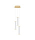Pheme Cluster Pendant Ceiling Light Brushed Gold Triac Dimmable LED 13W 910lm 2700K-1