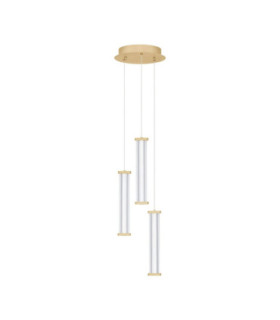 Pheme Cluster Pendant Ceiling Light Brushed Gold Triac Dimmable LED 13W 910lm 2700K-1