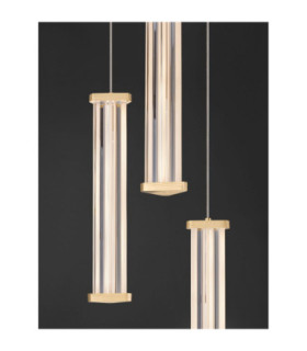 Pheme Cluster Pendant Ceiling Light Brushed Gold Triac Dimmable LED 13W 910lm 2700K-2