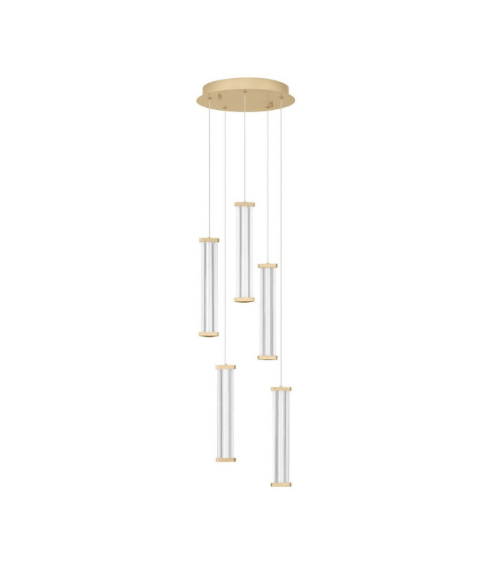 Pheme Cluster Pendant Ceiling Light Brushed Gold Triac Dimmable LED 21W 1470lm 3000K-1