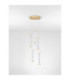 Pheme Cluster Pendant Ceiling Light Brushed Gold Triac Dimmable LED 21W 1470lm 3000K-3