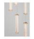 Pheme Cluster Pendant Ceiling Light Brushed Gold Triac Dimmable LED 21W 1470lm 2700K-5