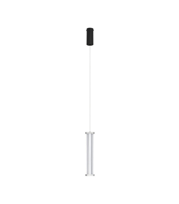 Pheme Slim Pendant Ceiling Light Matt Black Satin Nickel Triac Dimmable LED 6W 398lm 3000K-1