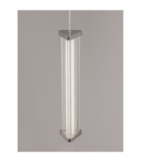 Pheme Slim Pendant Ceiling Light Matt Black Satin Nickel Triac Dimmable LED 6W 398lm 3000K-2