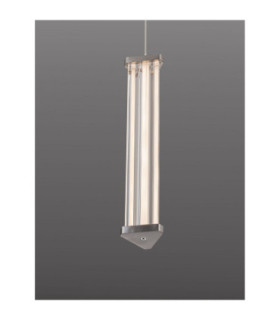Pheme Slim Pendant Ceiling Light Matt Black Satin Nickel Triac Dimmable LED 6W 398lm 2700K-2