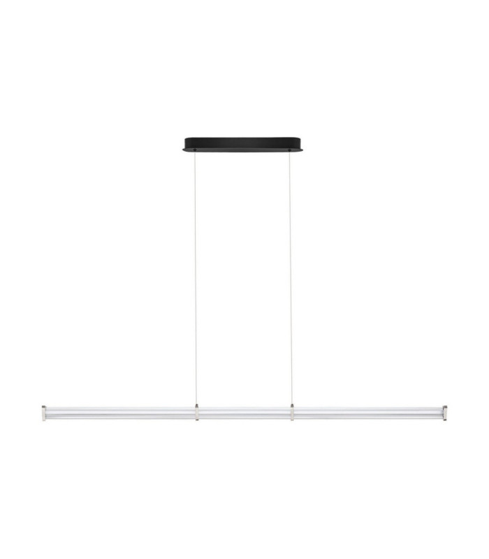 Pheme Bar Pendant Ceiling Light Matt Black Satin Nickel Triac Dimmable LED 21W 1470lm 3000K-1