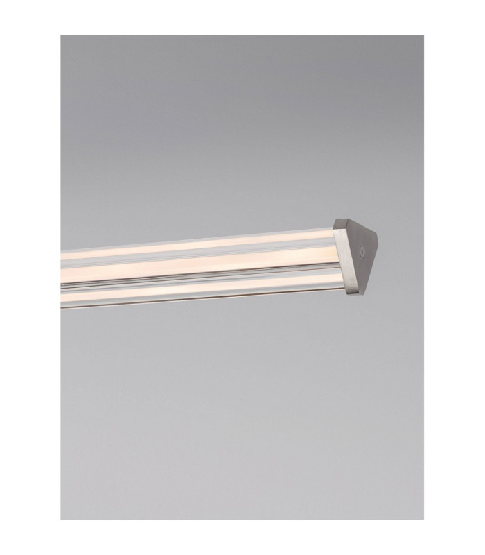Pheme Bar Pendant Ceiling Light Matt Black Satin Nickel Triac Dimmable LED 21W 1470lm 2700K-5