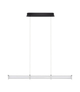 Pheme Bar Pendant Ceiling Light Matt Black Satin Nickel Triac Dimmable LED 13W 910lm 3000K-1