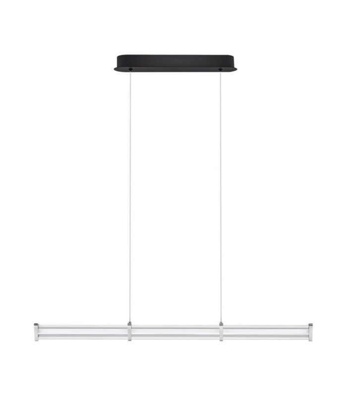 Pheme Bar Pendant Ceiling Light Matt Black Satin Nickel Triac Dimmable LED 13W 910lm 3000K-1