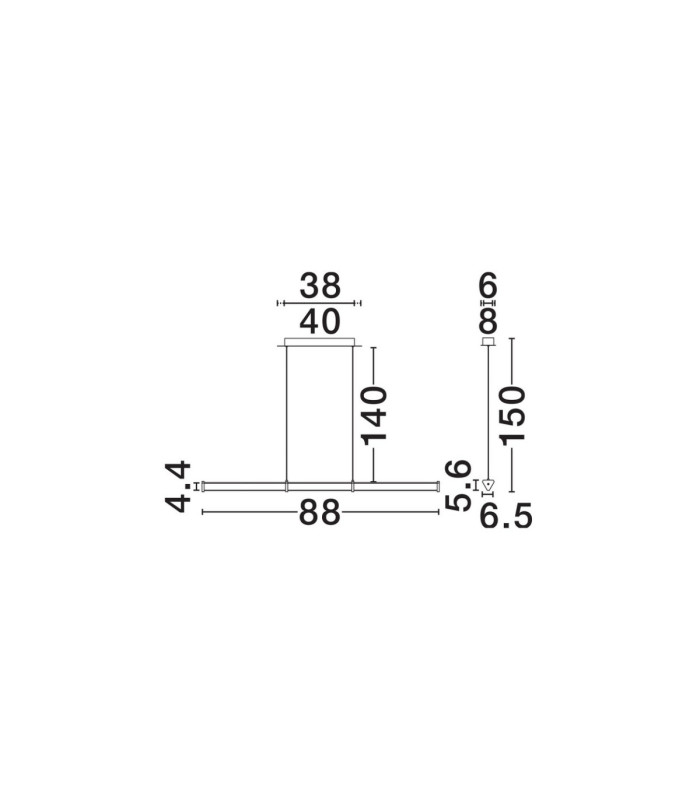 Pheme Bar Pendant Ceiling Light Matt Black Satin Nickel Triac Dimmable LED 13W 910lm 3000K-8