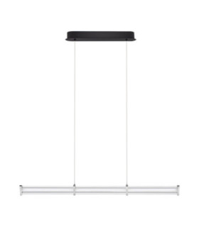 Pheme Bar Pendant Ceiling Light Matt Black Satin Nickel Triac Dimmable LED 13W 910lm 2700K-1