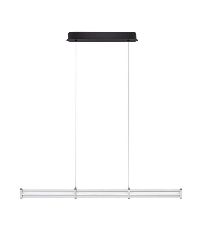 Pheme Bar Pendant Ceiling Light Matt Black Satin Nickel Triac Dimmable LED 13W 910lm 2700K-1