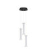 Pheme Cluster Pendant Ceiling Light Matt Black Satin Nickel Triac Dimmable LED 13W 910lm 3000K-1