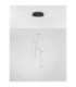 Pheme Cluster Pendant Ceiling Light Matt Black Satin Nickel Triac Dimmable LED 13W 910lm 3000K-3