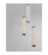 Pheme Cluster Pendant Ceiling Light Matt Black Satin Nickel Triac Dimmable LED 13W 910lm 3000K-5