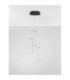 Pheme Cluster Pendant Ceiling Light Matt Black Satin Nickel Triac Dimmable LED 13W 910lm 2700K-3