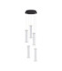 Pheme Cluster Pendant Ceiling Light Matt Black Satin Nickel Triac Dimmable LED 21W 1470lm 3000K-1