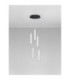 Pheme Cluster Pendant Ceiling Light Matt Black Satin Nickel Triac Dimmable LED 21W 1470lm 3000K-3