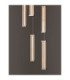 Pheme Cluster Pendant Ceiling Light Matt Black Satin Nickel Triac Dimmable LED 21W 1470lm 2700K-2