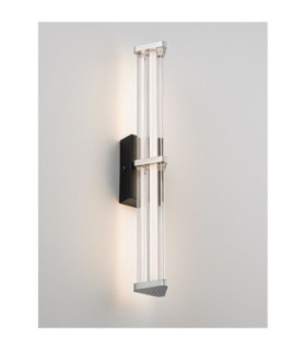 Pheme Bathroom Wall Lamp Matt Black Satin Nickel Triac Dimmable LED 7W 516lm IP44 2700K-2