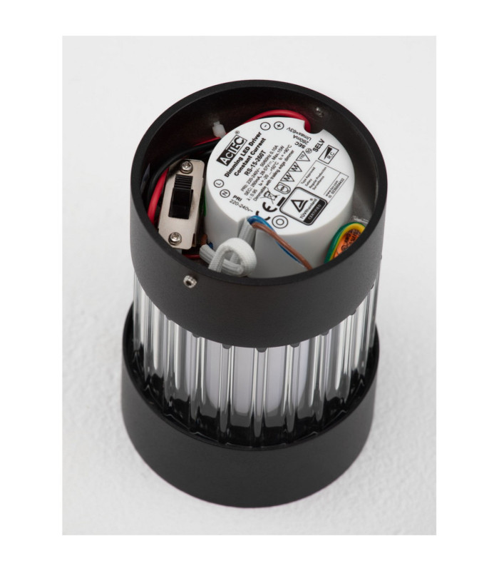 Glovia Surface Mounted Downlight Sandy Black Triac Dimmable LED 14W 913lm CCT 2700-3000K-7