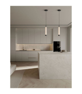 Glovia Slim Pendant Ceiling Light Sandy Black Triac Dimmable LED 14W 856lm CCT 2700-3000K-2