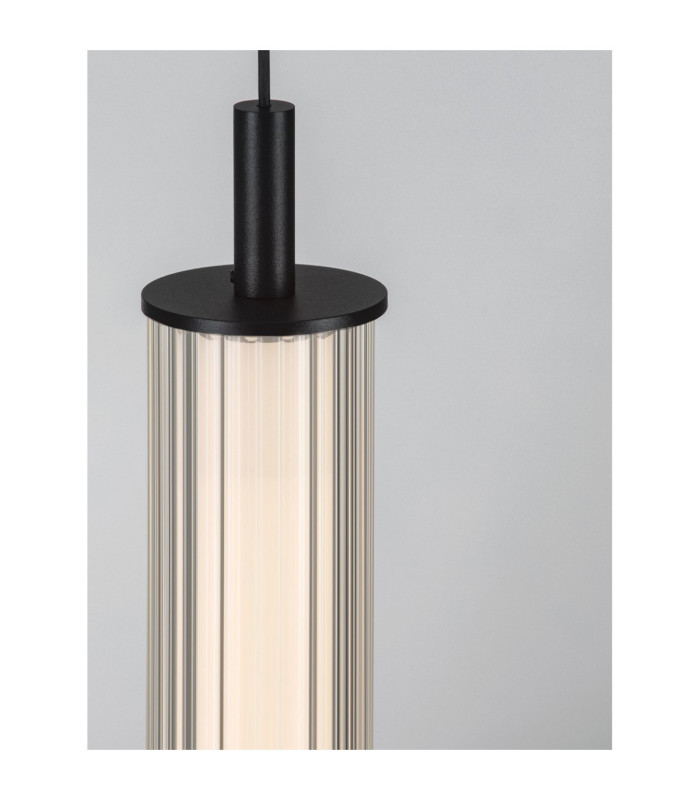 Glovia Slim Pendant Ceiling Light Sandy Black Triac Dimmable LED 14W 856lm CCT 2700-3000K-6