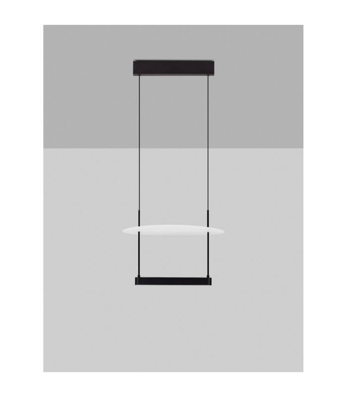 Diona Integrated LED Pendant Ceiling Light Sandy Black White Triac Dimmable LED 29W 1650lm 3000K-3