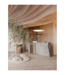 Diona Integrated LED Pendant Ceiling Light Sandy Black White Triac Dimmable LED 40W 2560lm 3000K-2