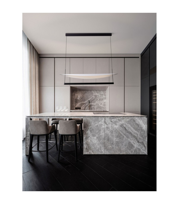 Diona Integrated LED Pendant Ceiling Light Sandy Black White Triac Dimmable LED 81W 5160lm 3000K-2