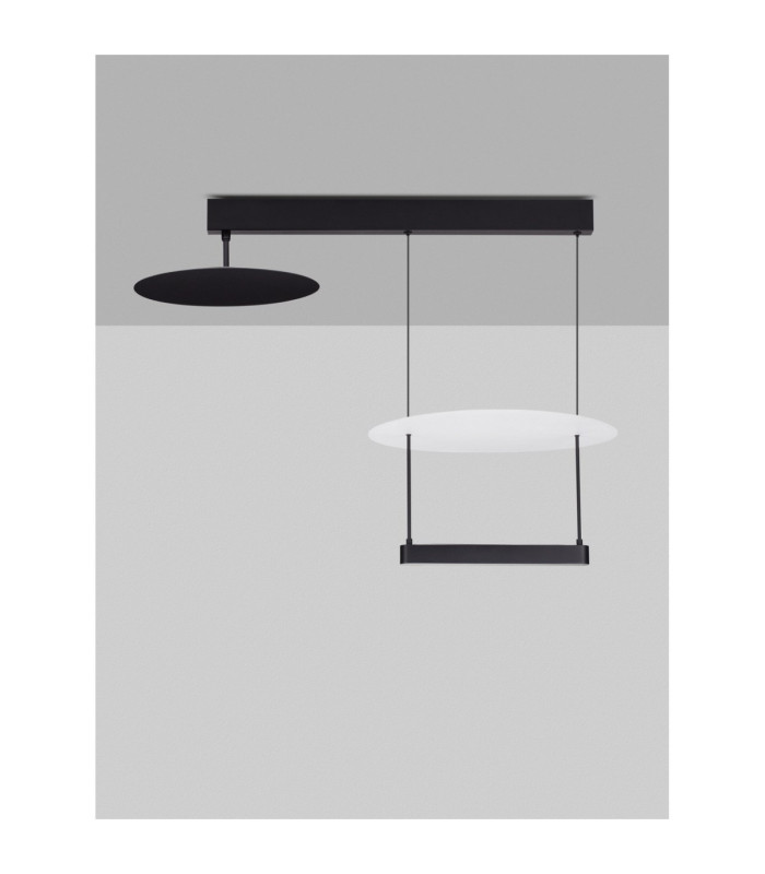 Diona Integrated LED Pendant Ceiling Light Sandy Black White Triac Dimmable LED 35W 2420lm 3000K-3