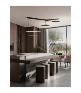 Diona Integrated LED Pendant Ceiling Light Sandy Black White Triac Dimmable LED 81 0W 5160lm 3000K-2