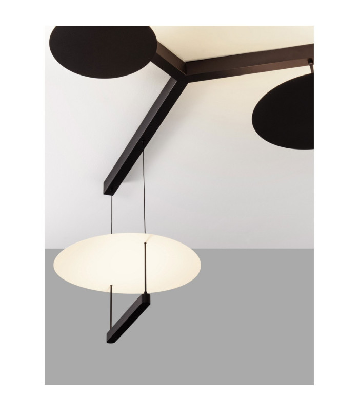 Diona Integrated LED Pendant Ceiling Light Sandy Black White Triac Dimmable LED 81 0W 5160lm 3000K-5
