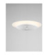 Olos 35cm Pendant Ceiling Light Sandy White Chrome Triac Dimmable LED 21W 918lm 3000K-6