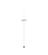 Olos Integrated LED Pendant Ceiling Light Sandy White Chrome Dimmable LED 21W 918lm 3000K-1